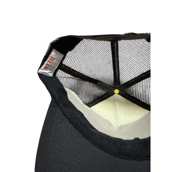 Rip Curl Classic Trucker Snapback Hat Black Original Logo Mesh Back Otto Cap 2 - Picture 6 of 8